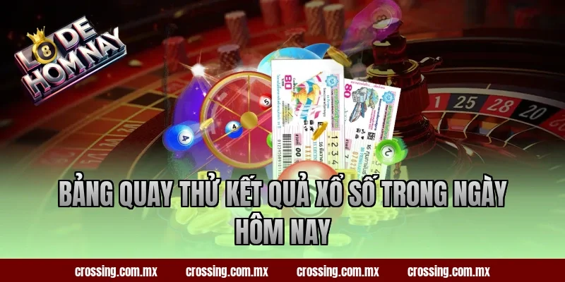 Bảng quay thử kết quả xổ số trong ngày hôm nay