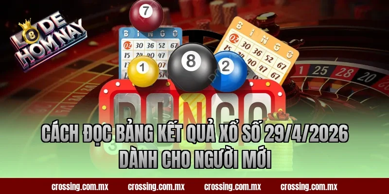 Cách đọc bảng kết quả xổ số 29/4/2026 dành cho người mới