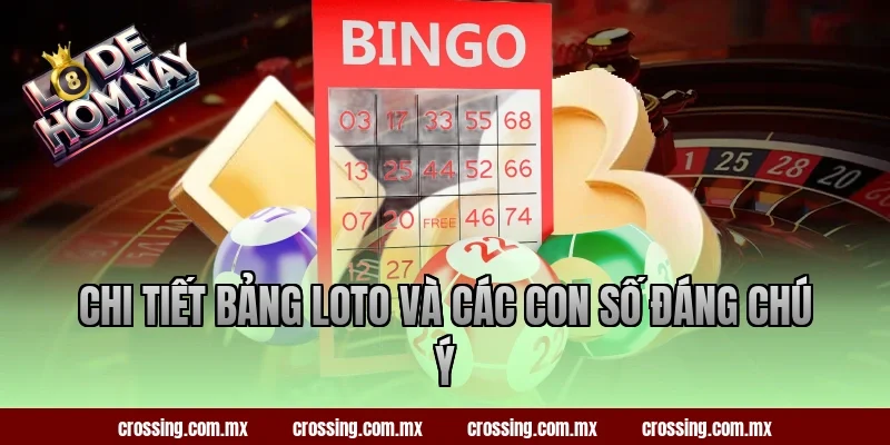 Chi tiết bảng loto và các con số đáng chú ý
