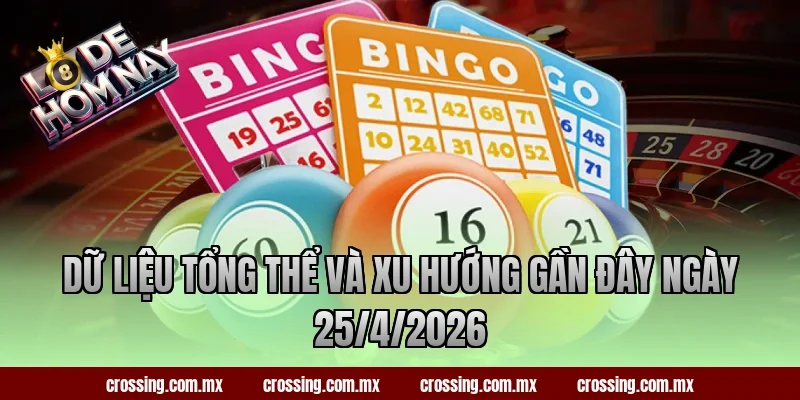 Dữ liệu tổng thể và xu hướng gần đây ngày 25/4/2026
