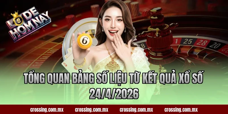 Tổng quan bảng số liệu từ kết quả xổ số 24/4/2026